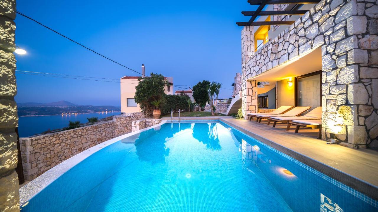 Villa Majestic Crete Heated Pool And Sauna Megála Horáfia Kültér fotó
