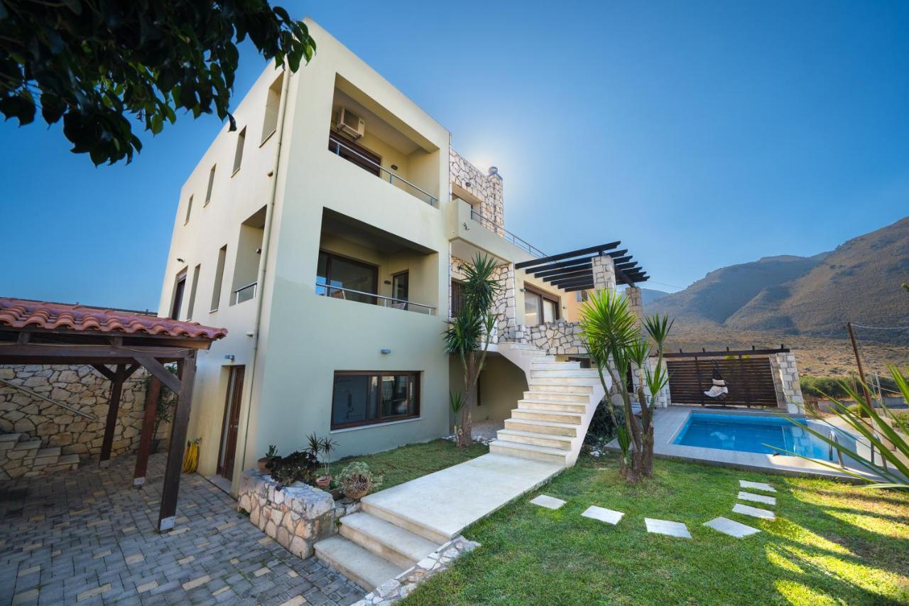 Villa Majestic Crete Heated Pool And Sauna Megála Horáfia Kültér fotó