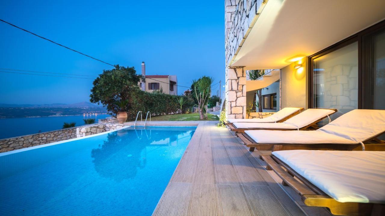 Villa Majestic Crete Heated Pool And Sauna Megála Horáfia Kültér fotó
