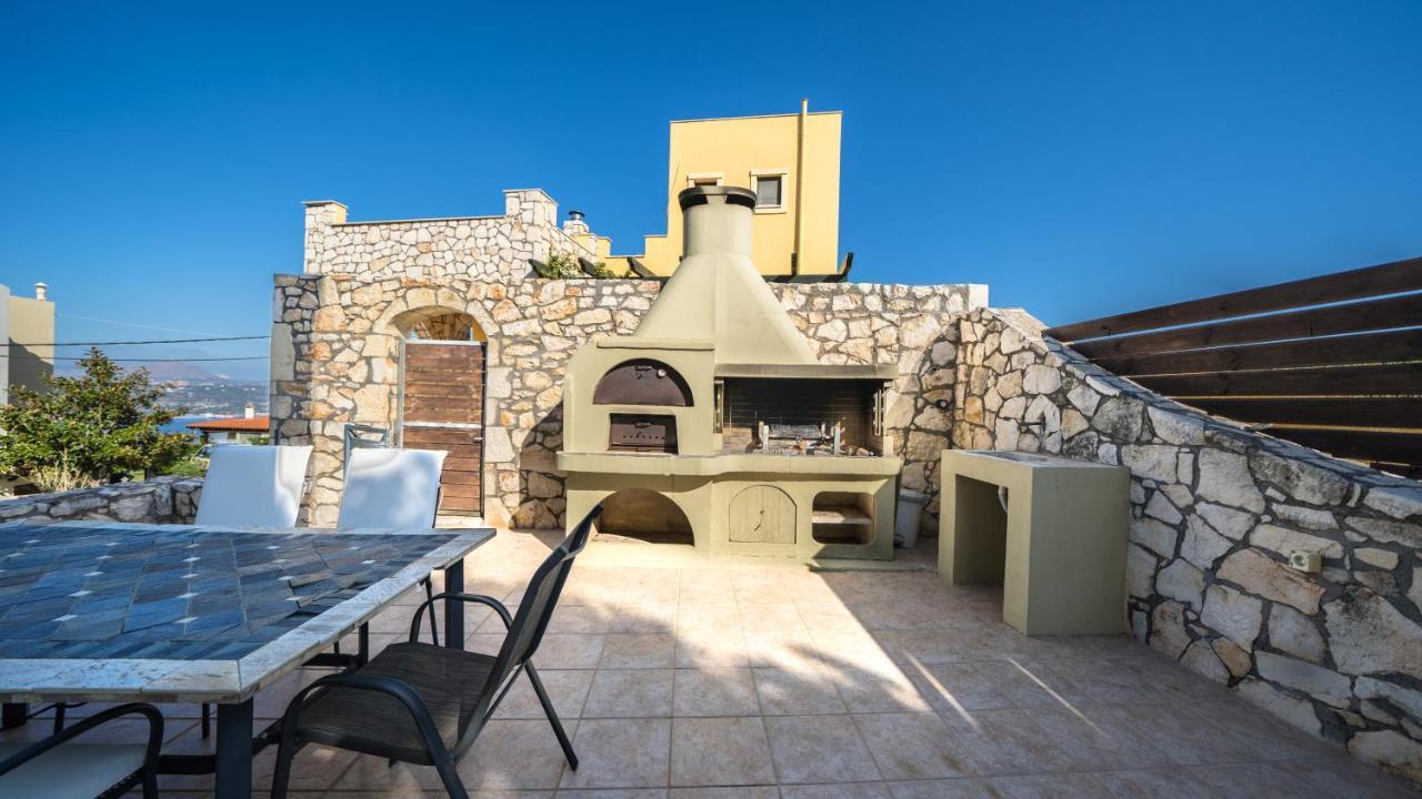 Villa Majestic Crete Heated Pool And Sauna Megála Horáfia Kültér fotó