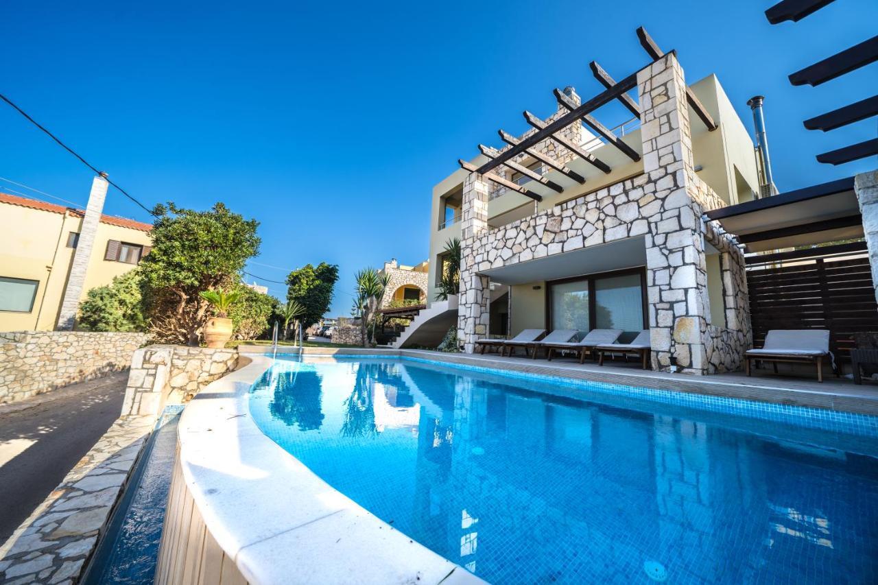 Villa Majestic Crete Heated Pool And Sauna Megála Horáfia Kültér fotó