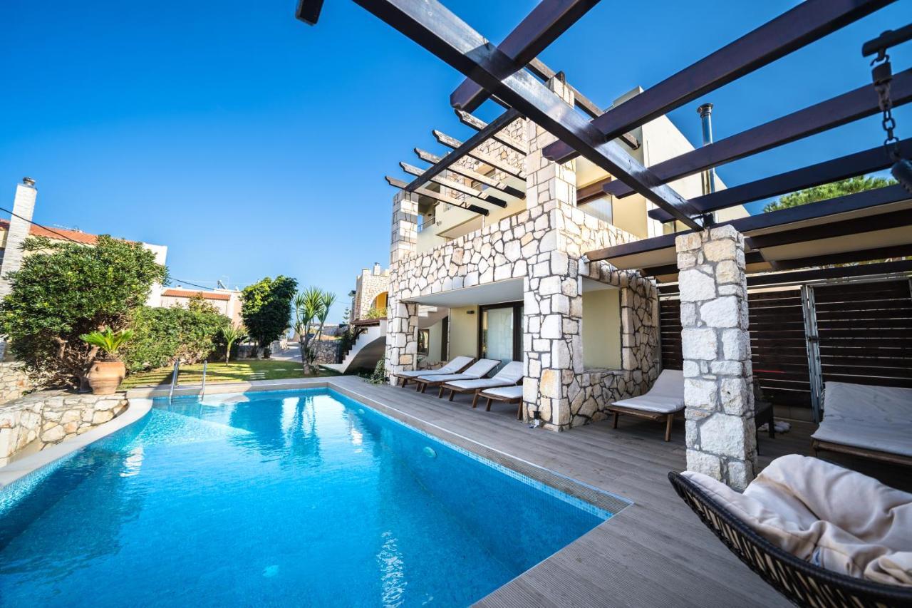 Villa Majestic Crete Heated Pool And Sauna Megála Horáfia Kültér fotó